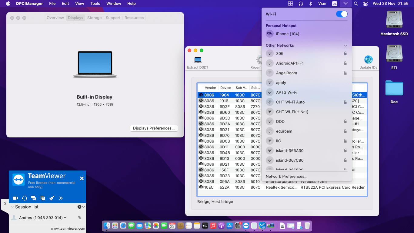 HP EliteBook 820 G3 8th [SkyLake   Intel HD 520 + I2C]   OpenCore 2
